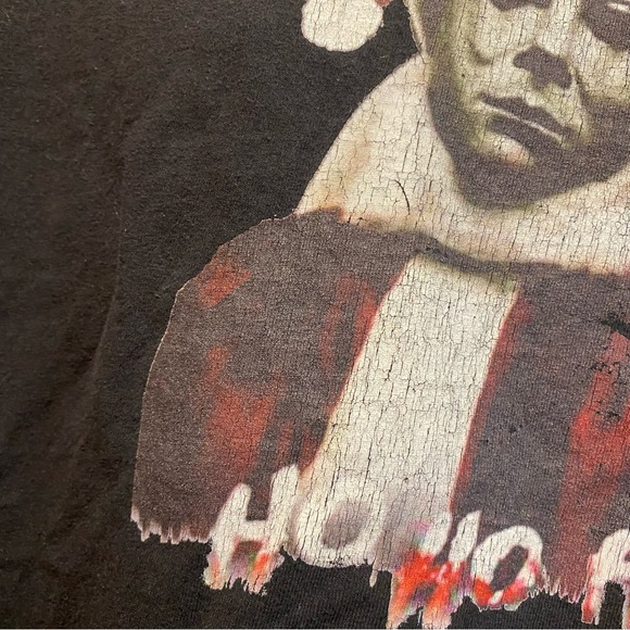 Men’s Michael Meyers Santa Ho Ho Ho black graphic T shirt Gildan sz XL - Picture 6 of 11